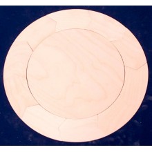 Drevený kruh na tablety 10 rozdeľovačov