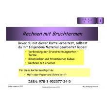 Mathematik Lernkarteien - Rechnen mit Bruchtermen