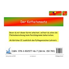 Mathematik Lernkarteien - Der Kathetensatz