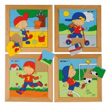 Puzzle set boys - set of 4