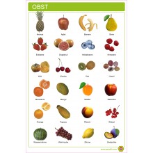 Obst - Plakat 43 x 65 cm - Deutsch