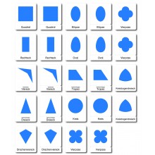 copy of Geometrische Formen - Klassifikationskarten - Englisch