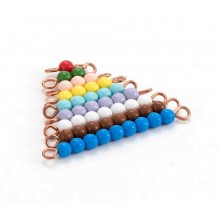 farebné perlové schodisko 7 mm voľné plastové perly