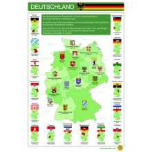 Deutschland - Plakat 43 x 65 cm - Deutsch - grün