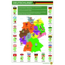 Deutschland - Plakat 43 x 65 cm - Deutsch - bunt