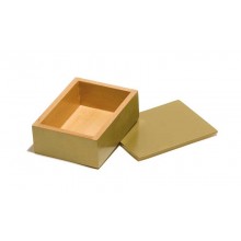 Drevená krabička - zlatá 10x7x3