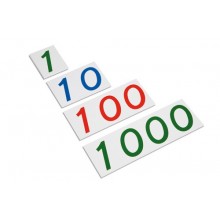 Zahlenkarten große  1-1000 (Kunststoff)